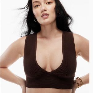 Aritzia Sculpt Knit Deep V Tank